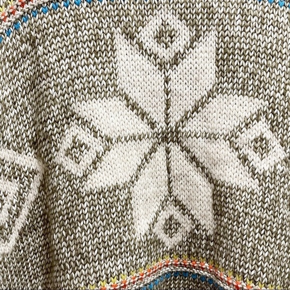 AMERICAN EAGLE OUTFITTERS Women’s Aztec Brown Multi Short Sleeve Cardigan - Picture 6 of 8